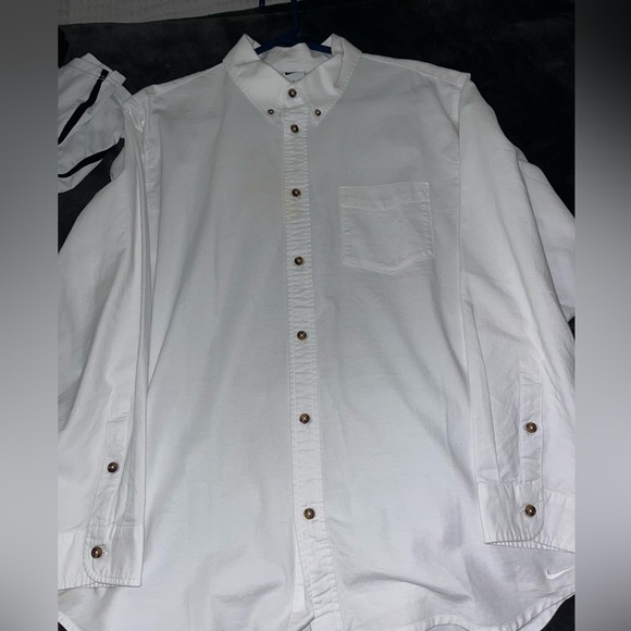 Nike White dress up shirt size large (only worn once) - Picture 1 of 2
